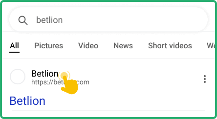 Use your smartphone to access Betlion