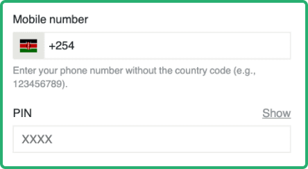 Enter your login details and press ‘LOG IN’