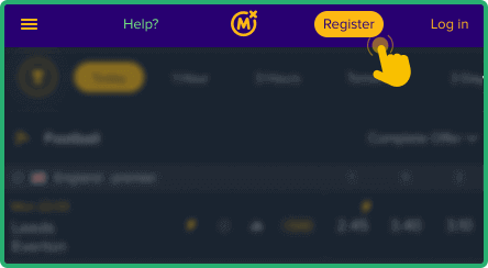 Click the 'Register' button