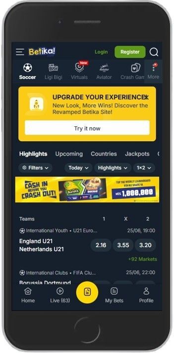 official Betika website